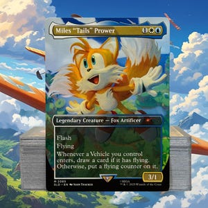 Mazo de Commander de MTG, Mazo EDH, Miles "Tails" Prower, 100 cartas mágicas, Mazo personalizado, Vehículos, Artefactos