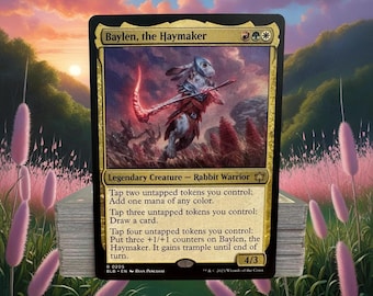 MTG Commander Deck EDH Deck Baylen, the Haymaker 100 Magic Cards Custom Deck Tokens Bloomburrow Rabbit