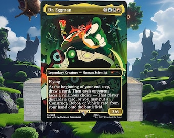 MTG Commander Deck EDH Deck Dr. Eggman 100 Magic Cards Custom Deck Constructs Robots Vehicles Artifacts