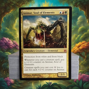 MTG Commander Deck EDH Deck Animar, Soul of Elements 100 Magic Cards Custom Deck Morph Creatures