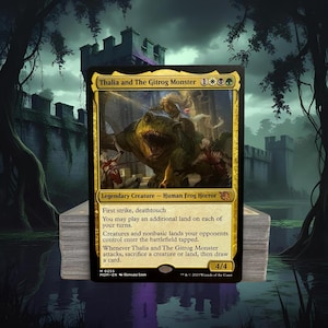 MTG Commander Deck EDH Deck Thalia and The Gitrog Monster 100 Magic Cards Custom Deck Lands Landfall Abzan Sacrifice