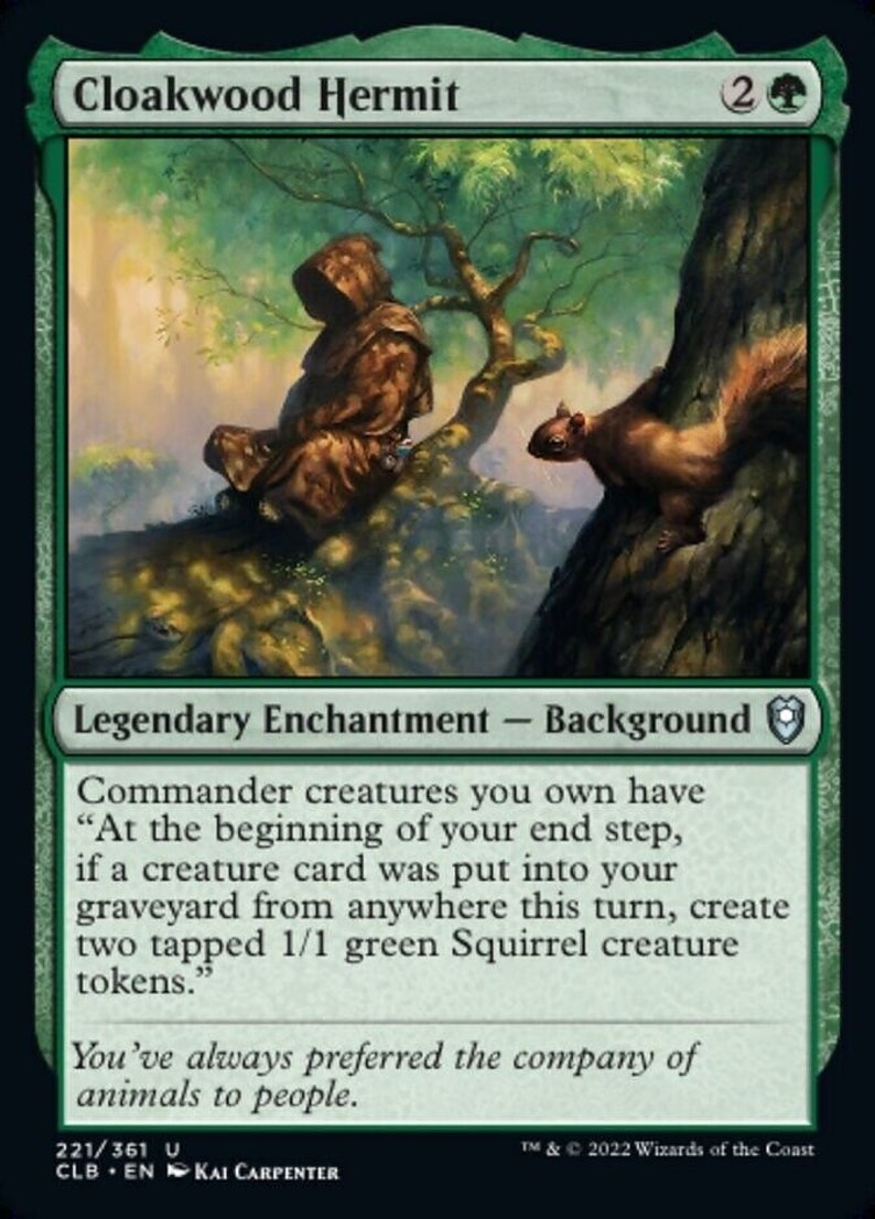 MTG Commander Deck EDH Deck Chatterfang Squirrel General 100 Etsy