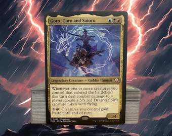 MTG Commander Deck EDH Deck Goro-Goro and Satoru 100 Magic Cards Custom Deck Dragons Ninjas