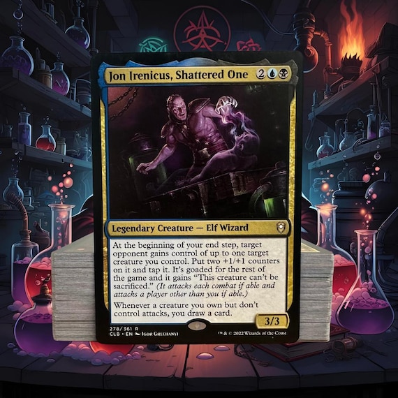 mtg jon irenicus commander deck EDH Deck Irenicus, Shattered One 100 Magic Cards Custom Deck Goad Sabotage Dimir What are good strategies for