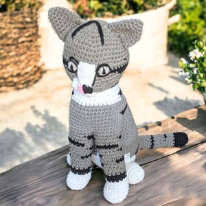 Amigurumi Cat Pattern | INSTANT DOWNLOAD | Realistic Crochet Cat | Cute Kitten Pattern | Sitting Cat Pattern | Cat Lover Pattern
