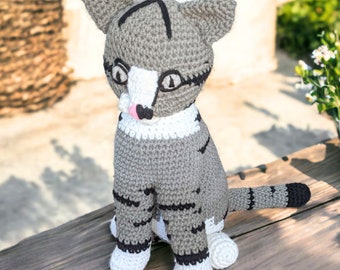 Amigurumi Crochet Cat Pattern: Realistic Kitten (PDF Pattern)