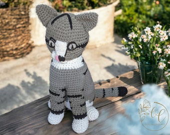 Amigurumi Cat Pattern | INSTANT DOWNLOAD | Realistic Crochet Cat | Cute Kitten Pattern | Sitting Cat Pattern | Cat Lover Pattern