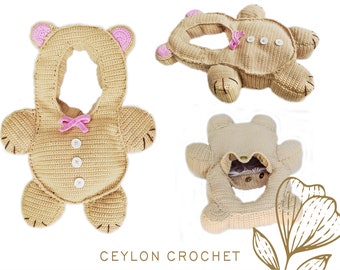 Crochet Teddy Bear Bag Pattern: Beginner Friendly PDF