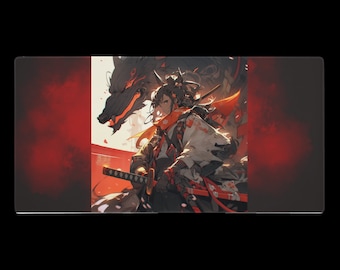 Anime Female Samurai Mouse Pad - Extra Large Gaming Mat