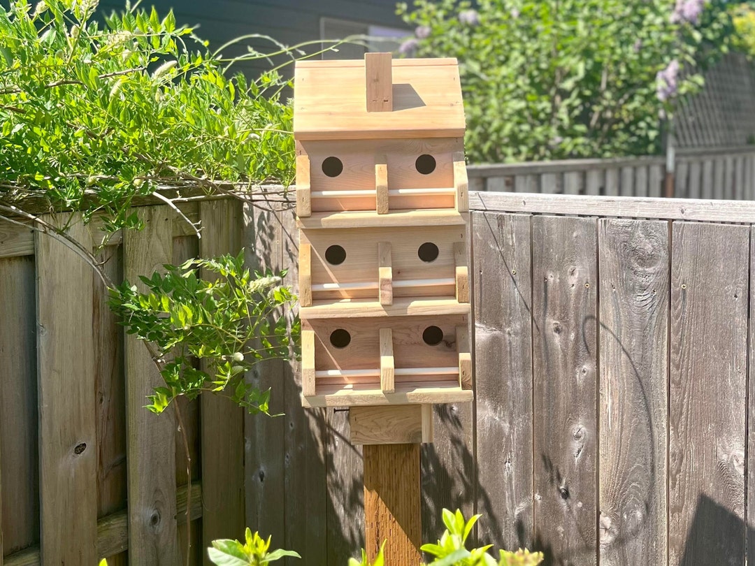 Handmade Cedarwood 6-hole Birdhouse: Easy Clean Bird Home - Etsy