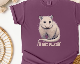 Funny Possum Shirt: Vintage Comfort Colors Tee, Opossum Lover Gift