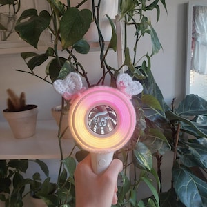 Twice inspired crochet lightstick cover