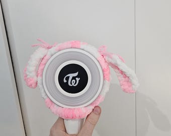 Funda de lightstick de crochet rosa o azul inspirada en Twice