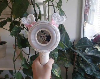 Twice inspired crochet lightstick cover