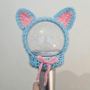 Aespa inspired character lightstick crochet cover