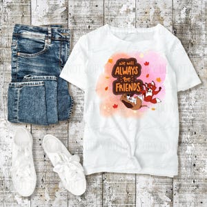 Diseño de camiseta PNG de Fox & The Hound
