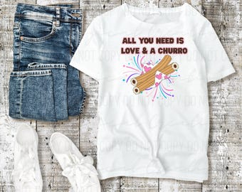 Love & Churros PNG T-Shirt Design