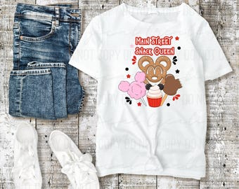 Main Street Snack Queen T-Shirt Design