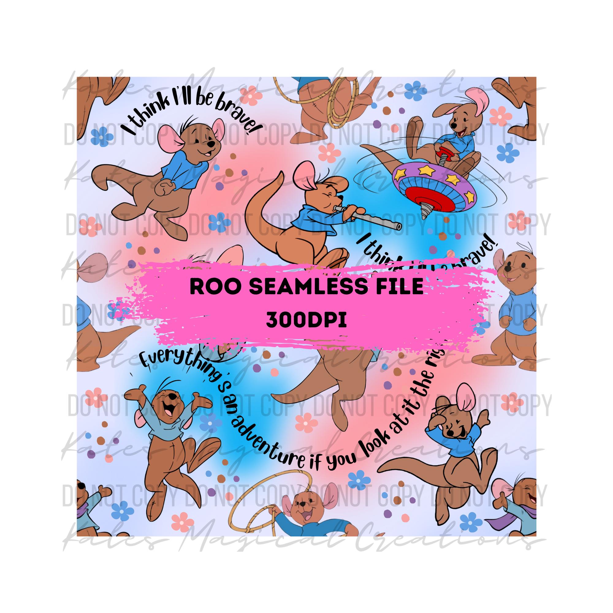 Roo Cute Seamless Pattern. Digital Paper. DIGITAL DOWNLOAD Printable - Etsy