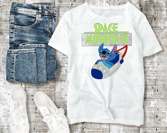 Diseño de camiseta PNG de Space Mountain