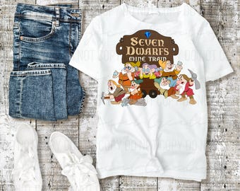 Seven Dwarfs Mine Train PNG T-Shirt Design