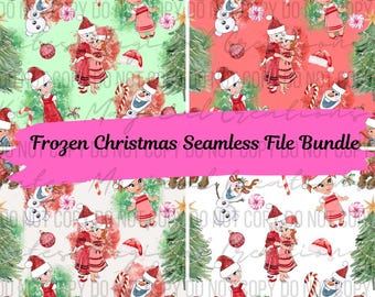 Bundel met naadloze Frozen Christmas-bestanden