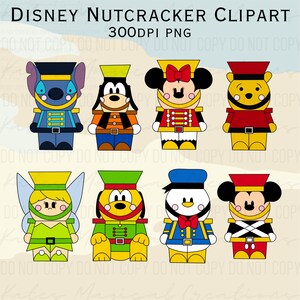 Disney Nutcrackers Hand Drawn Clipart
