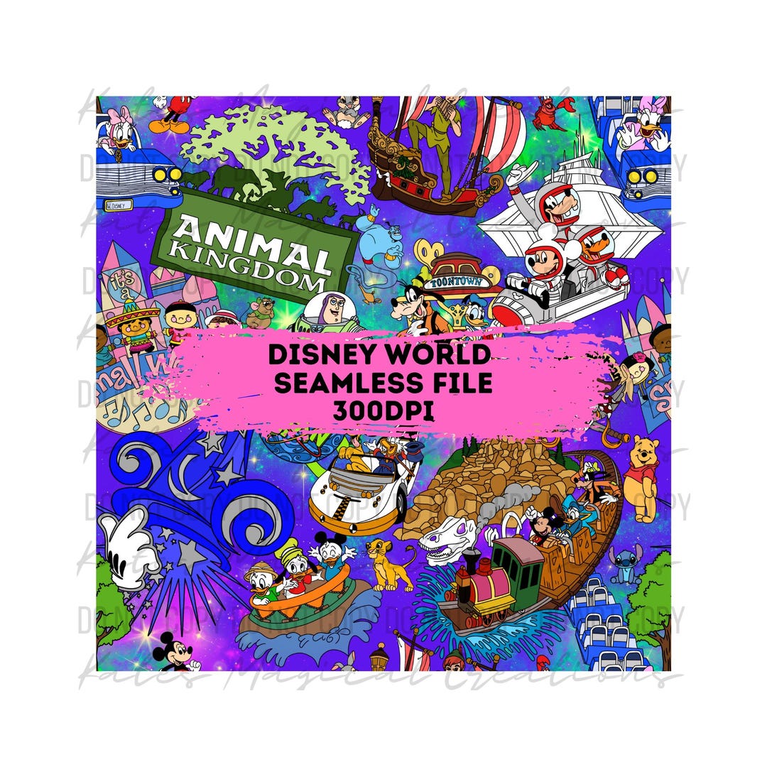 Disney Camera Seamless Pattern Disney World Cute Seamless Pattern. Digital Paper. DIGITAL DOWNLOAD ...