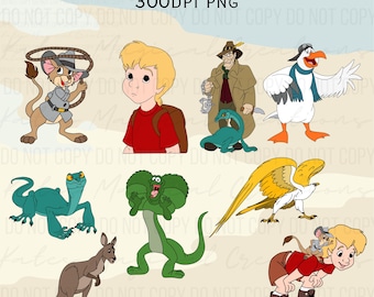 The Rescuers Down Under Hand Drawn Clipart