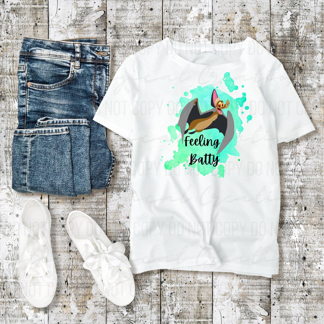 Ferngully Feeling Batty PNG T-shirt Design - Etsy
