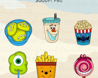 Snacks Hand Drawn Clipart
