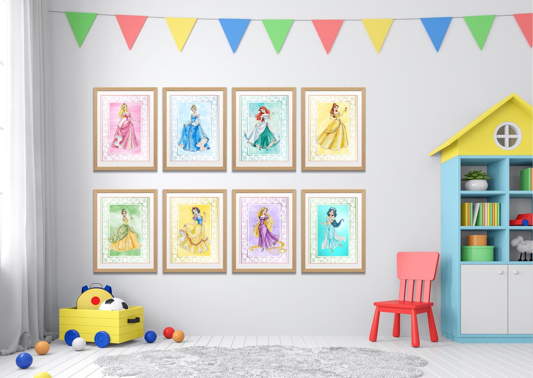 Disney Princesses Wall Art, Digital Download, Printable - Etsy
