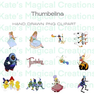 Thumbelina Hand Drawn Clipart