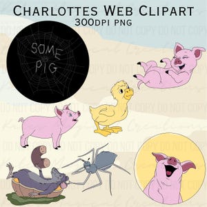 Charlottes Web Hand Drawn Clipart