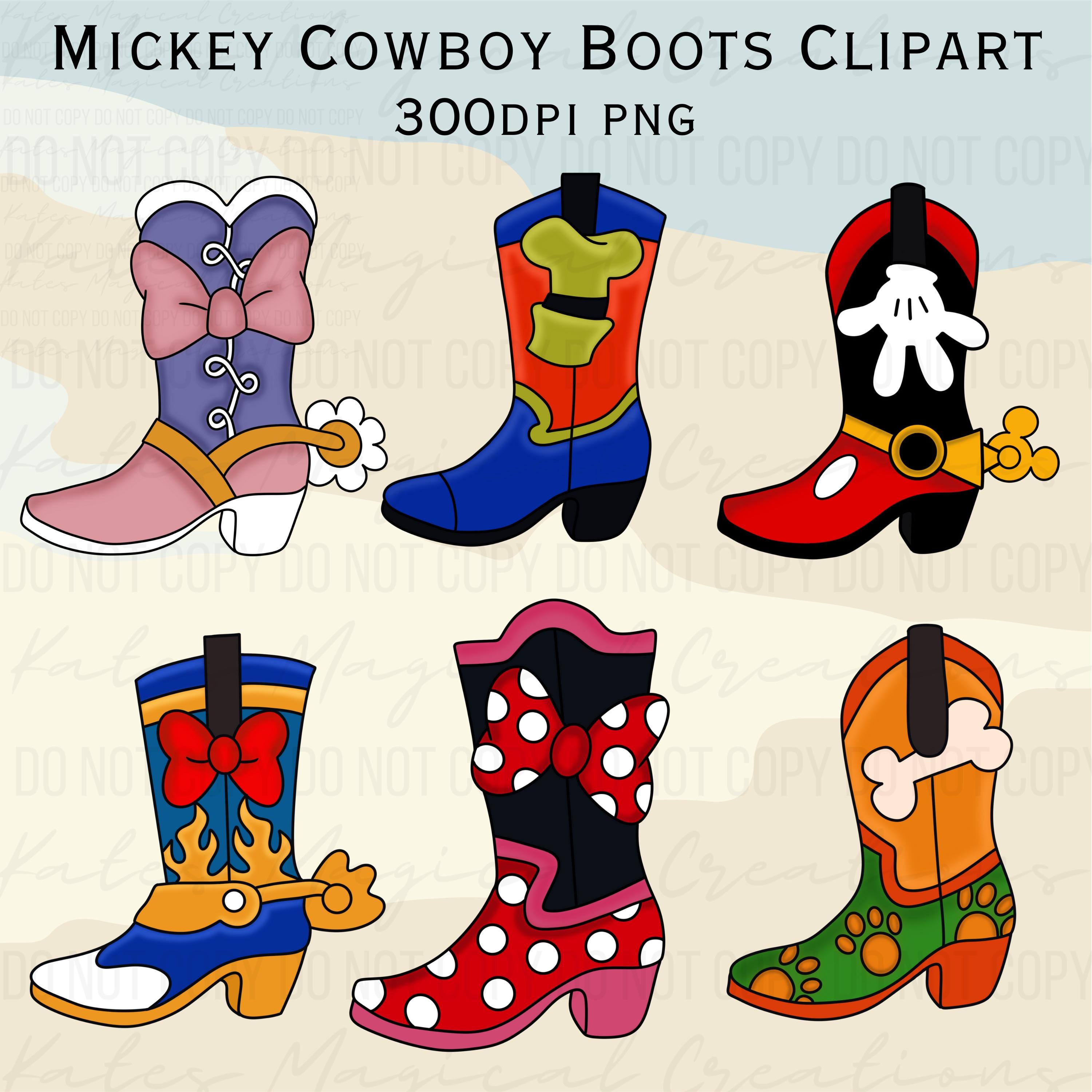 Mickey Mouse Boots - Etsy