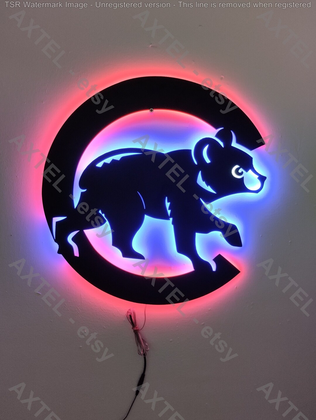Chicago Cubs Major League Baseball Sign Metal Led Wall Sign Baseball chicago-cubs-major-league-baseball-sign-metal-led-wall-sign-baseball