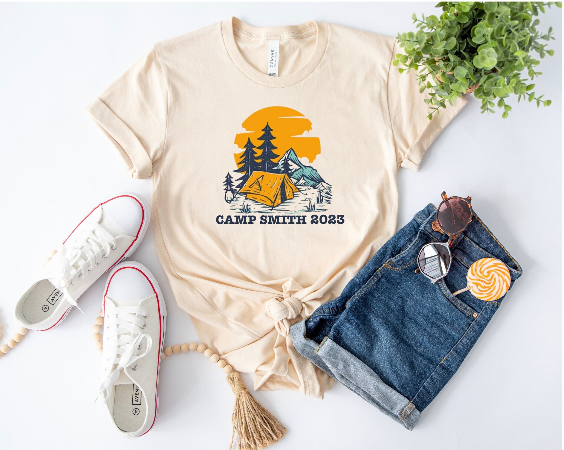 Custom Camp Shirt Camping Trip Shirt camp Gifts Custom Tee Etsy