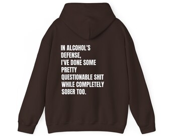 In Alcohol's Defense Unisex Heavy Blend™ Hooded Sweatshirt