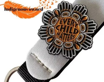 Every Child Matters Metal Badge Pin Orange Shirt Day for Residential School Survivors made by an Indigenous from Odanak