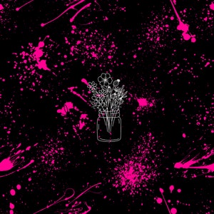 Hot Pink Paint Splatter Seamless Design File