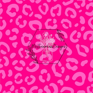 Neon Pink Cheetah Seamless Design File