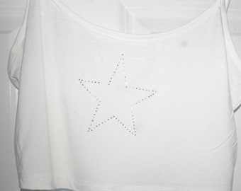 Tank Top with Rhinestone Star