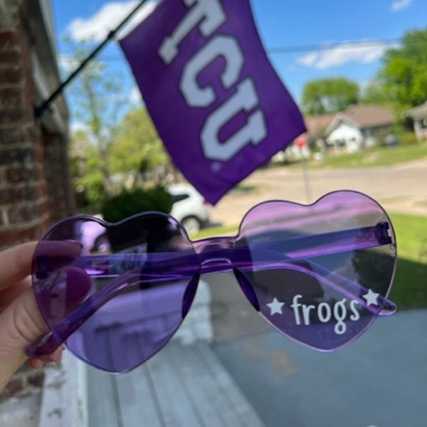 TCU Sunglasses, Texas Christian University, TCU Gameday, Horned Frogs, TCU apparel, College Gameday, Baseball, Football, Basketball