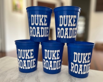 Set of 5 Duke Roadie Cups, Kentucky, Duke, Tailgate Cups, Gameday Cups, College Tailgate, Tailgate, Disposable Cups, Plastic Cups