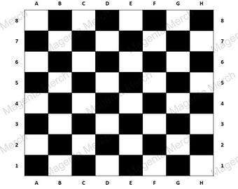 Druckbares Schachbrett - A0, A1, A2, A3, A4, US Letter PDFs + A4 PNG