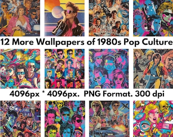 12 weitere 1980er Jahre Popkultur Wallpapers - PNG Format