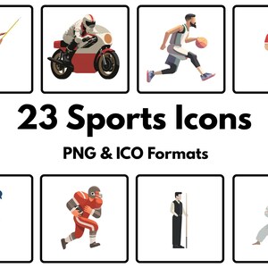 23 Sport Clipart und Symbole - PNG- und ICO-Formate
