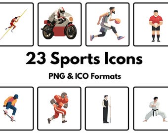 23 sportclipart en -pictogrammen - png- en ICO-indelingen