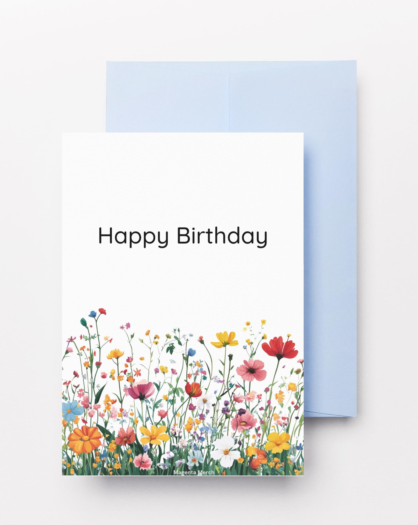 Biglietto Di Auguri Di Compleanno In Papiro Con Taglio Laser – Design Floreale - 5
