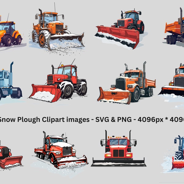 12 Clipart Cricut Snow Plough Snowplough PNG SVG